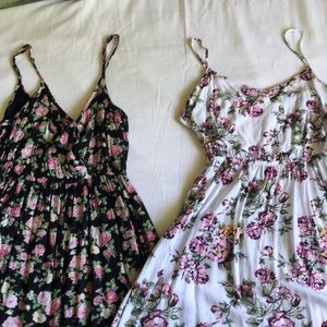 Pink Flower Dresses Set